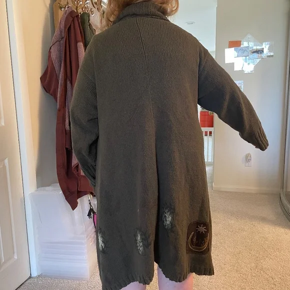 BLUE FISH Olive Cotton Sweater Jacket - Picture 2 of 14